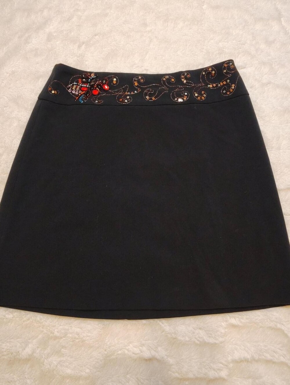 Caché Beaded Mini Skirt
